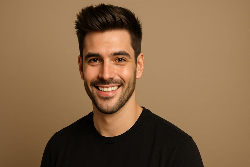 włosy męskie fryzura